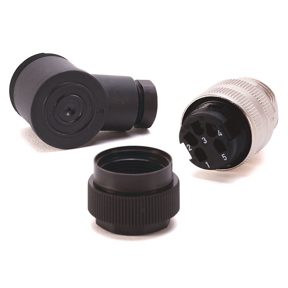 Product image for Chamber terminal mini right angle connector 9A 250V