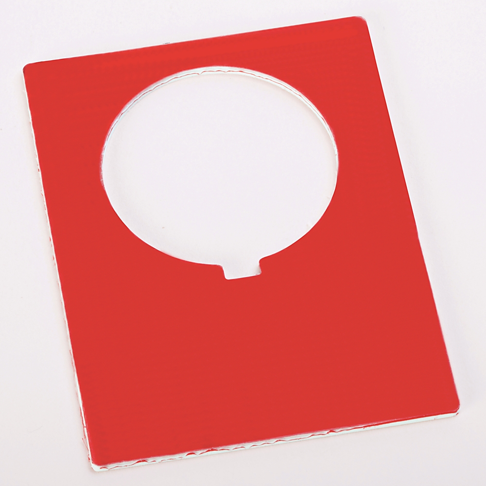 Product image for ABRA 800H-W300J NAMEPLATE JUMBO RED NAMEPLATE HDPB RED JUMBO