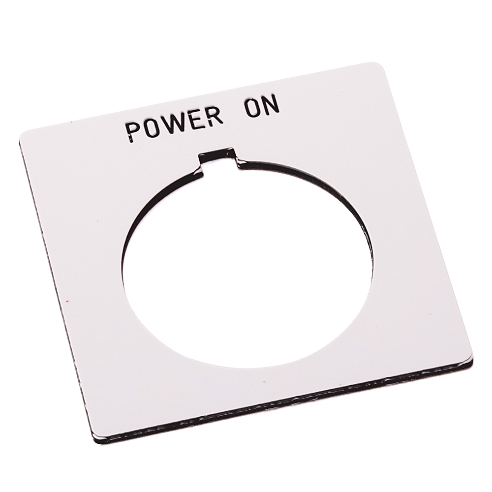 Product image for 30mm 800H POWER ON White Legend Plate