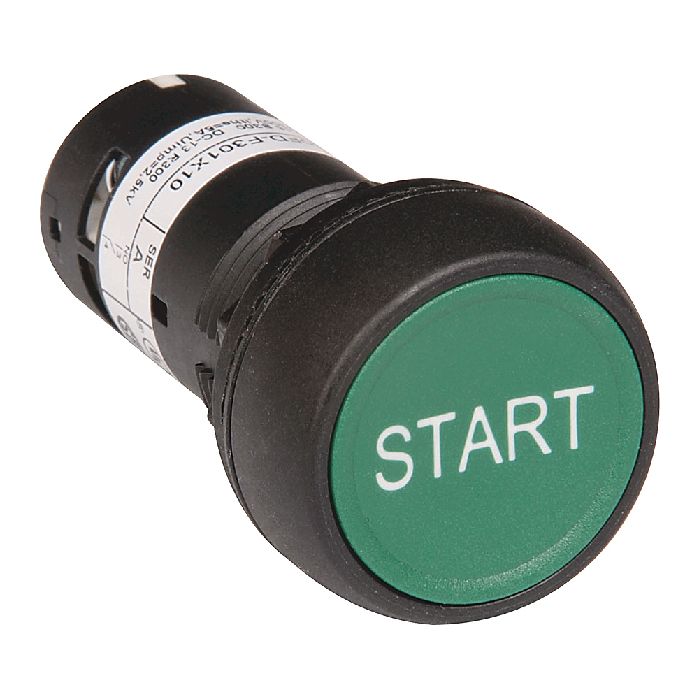 Product image for Operator pushbutton 1NO flush no legend green