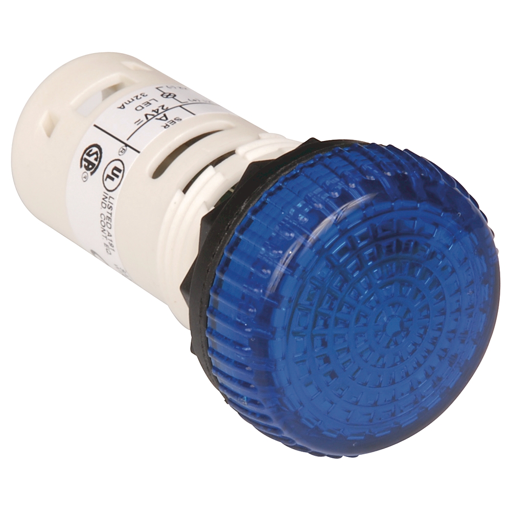 Product image for Light pilot plastic standard LED 120VAC blue