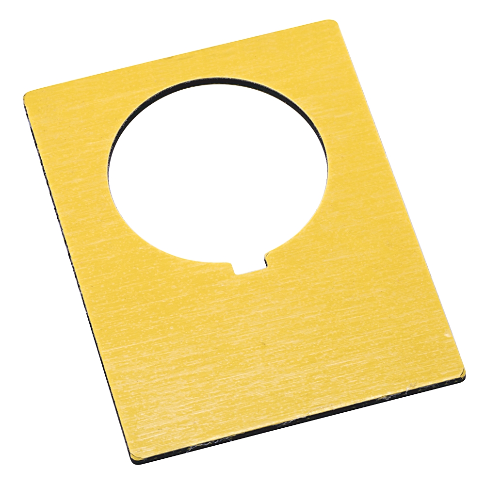 Product image for Plate legend blank jumbo NEMA-4/4X yellow