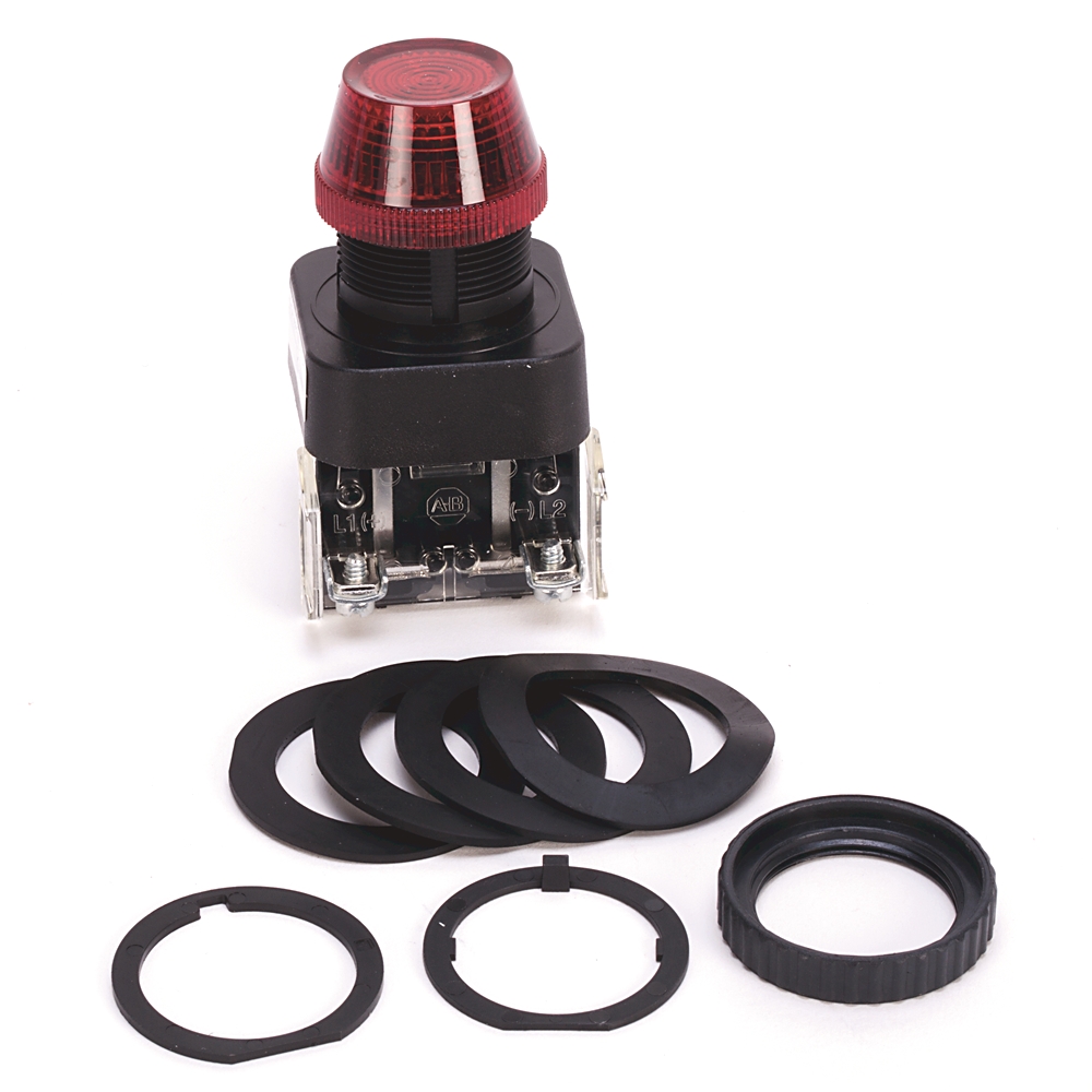 Product image for Light pilot incandescent red 120V