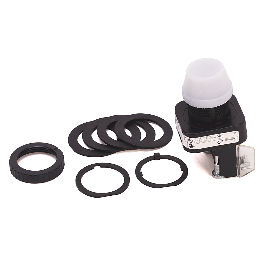 Product image for Pilot light incandescent plastic wht 24v 30.5mm