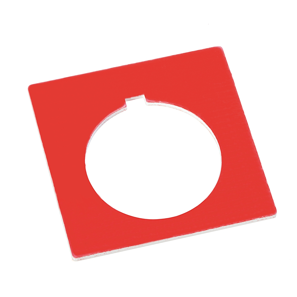 Product image for ABRA 800H-W300 HDPB ABRA NAMEPLATE BLANK RED