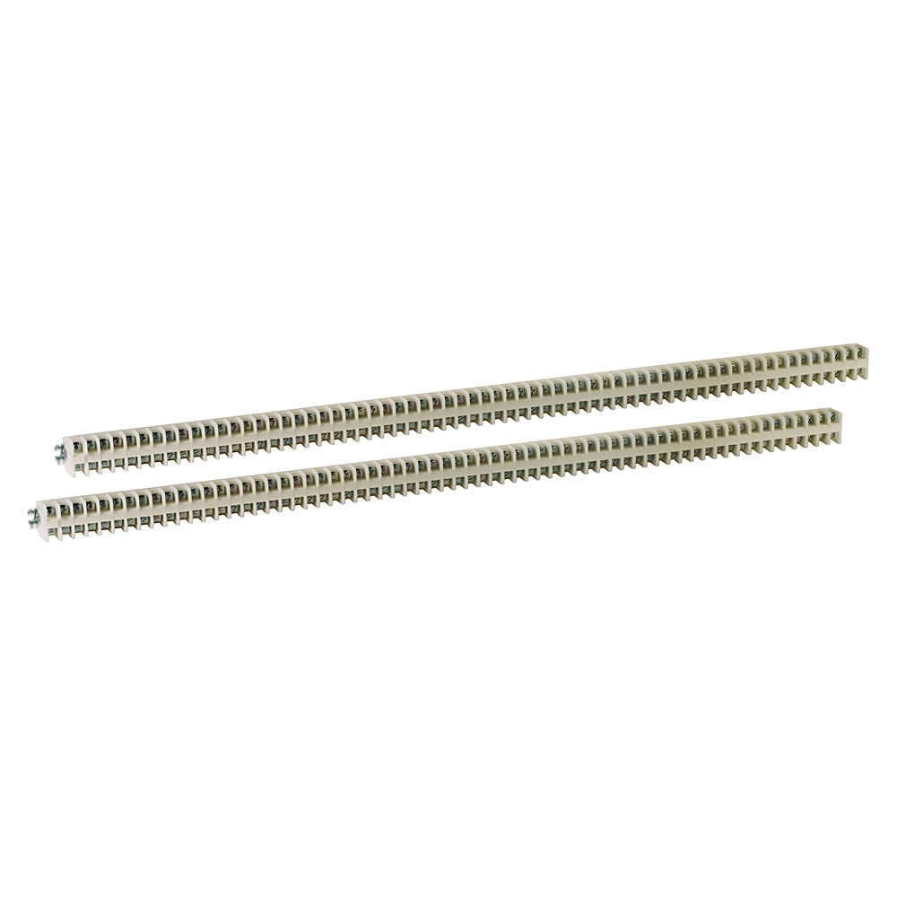 Product image for Block terminal screw wire clamp 10-22AWG 35A 600V white