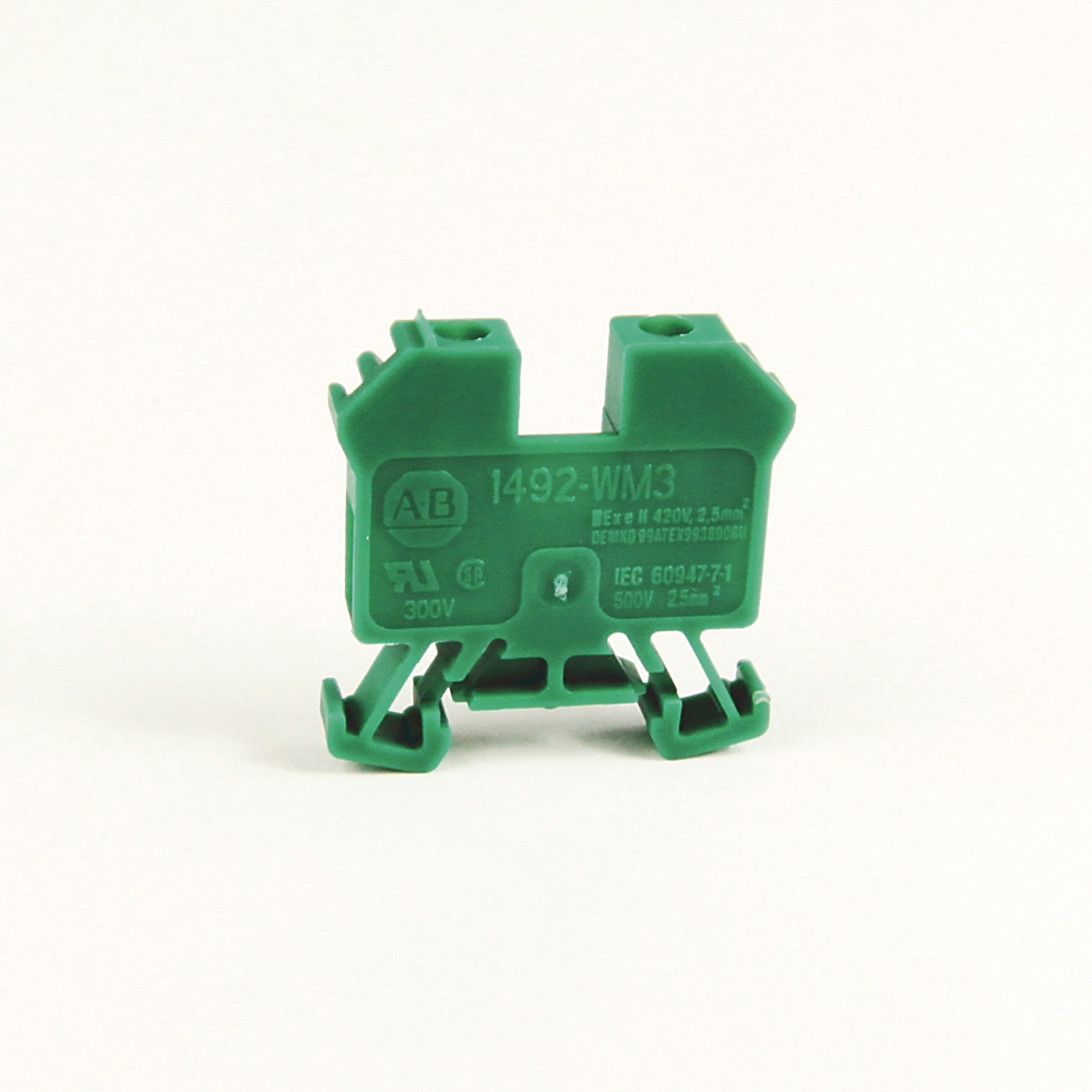 Product image for mini terminal block polyamide 6.6 300vac/dc 15a