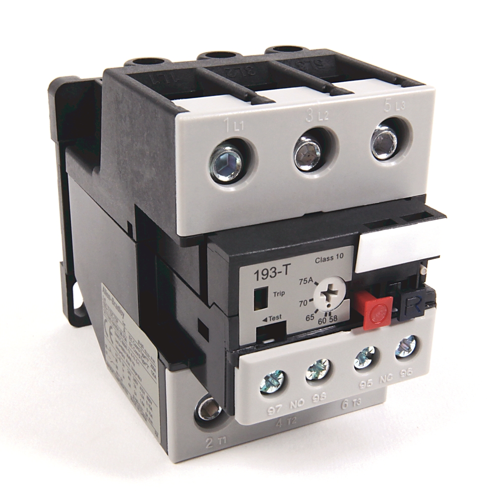 Product image for Overload relay bimetallic 1no-1nc 45-60a