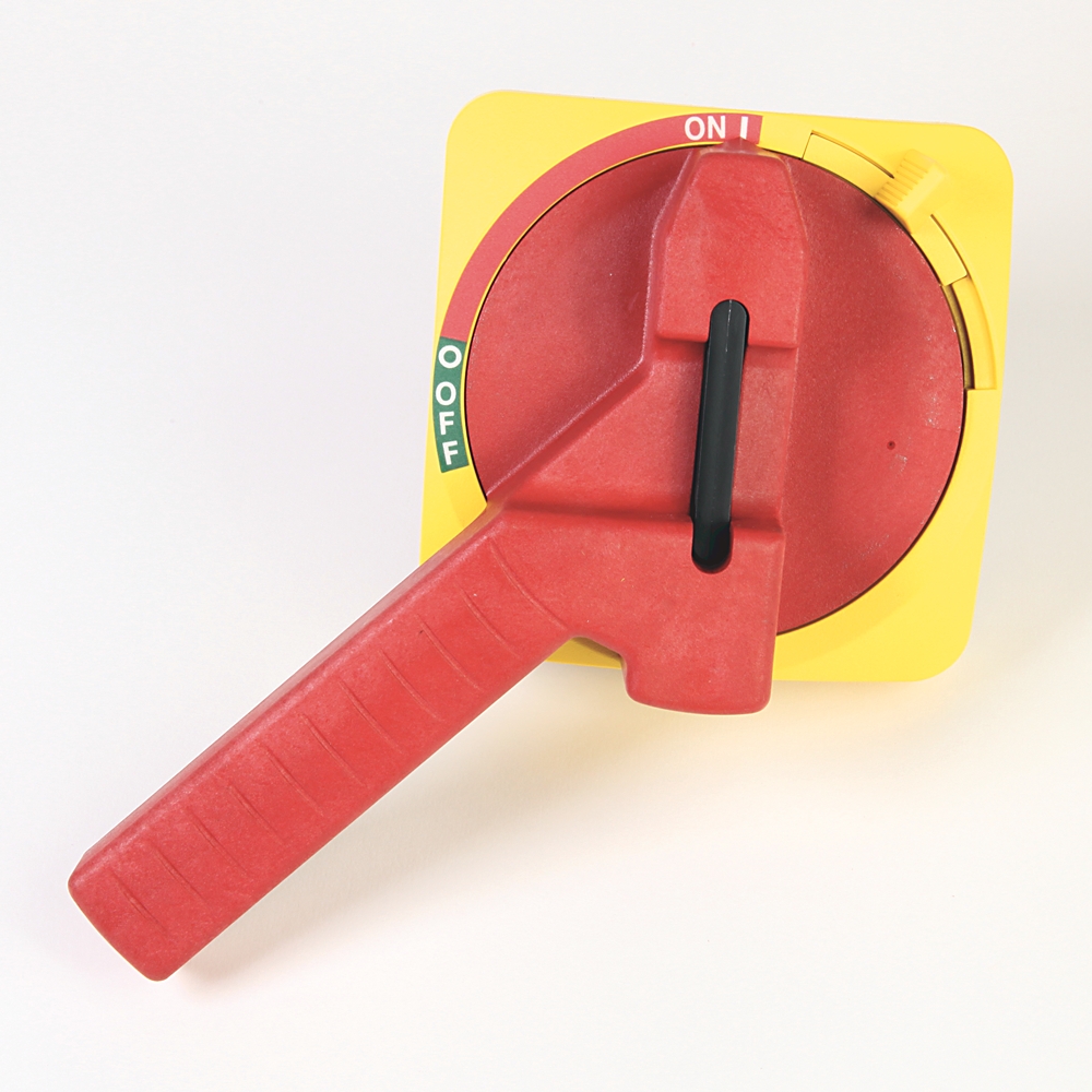 Product image for Handle standard orientation without defeater red/yellow IP66