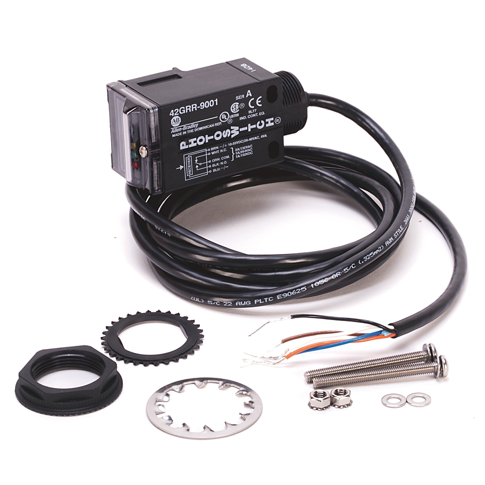 Product image for ABRA 42GRR-9001 PHOTOSWITCH TRANS BEAM RECEIVER 10-55VAC/DC SPDT 2M-CABLE