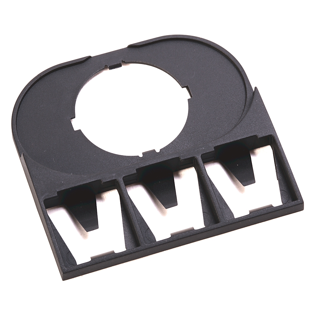 Product image for Legend plate black w/white text BLANK (Suffix No. E100)
