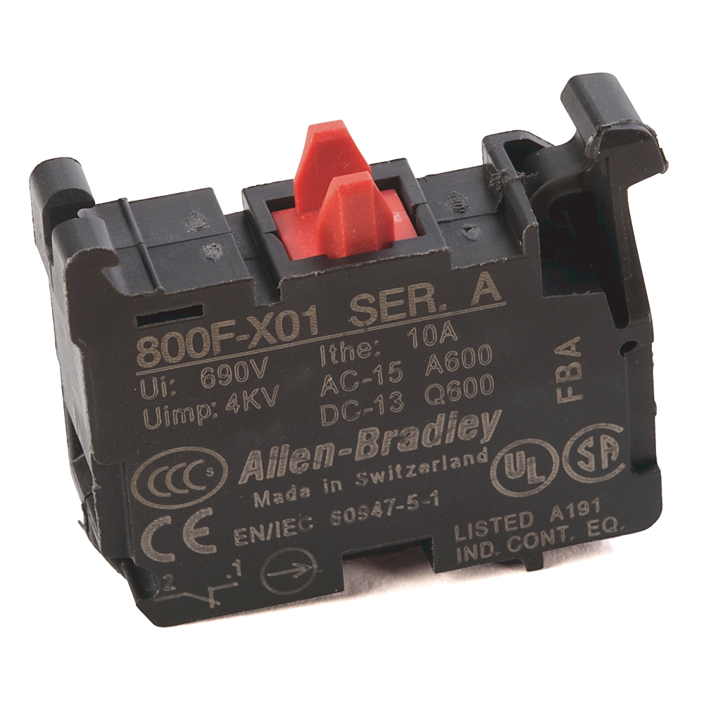 Product image for ABRA 800F-X01 CONTACT BLOCK N/C 800F SERIES