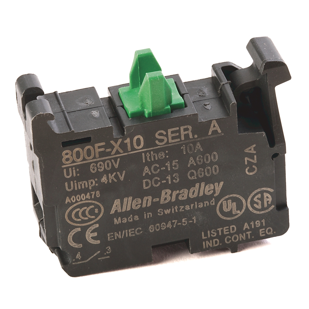 Product image for ABRA 800F-X10 CONTACT BLOCK N/O 800F SERIES