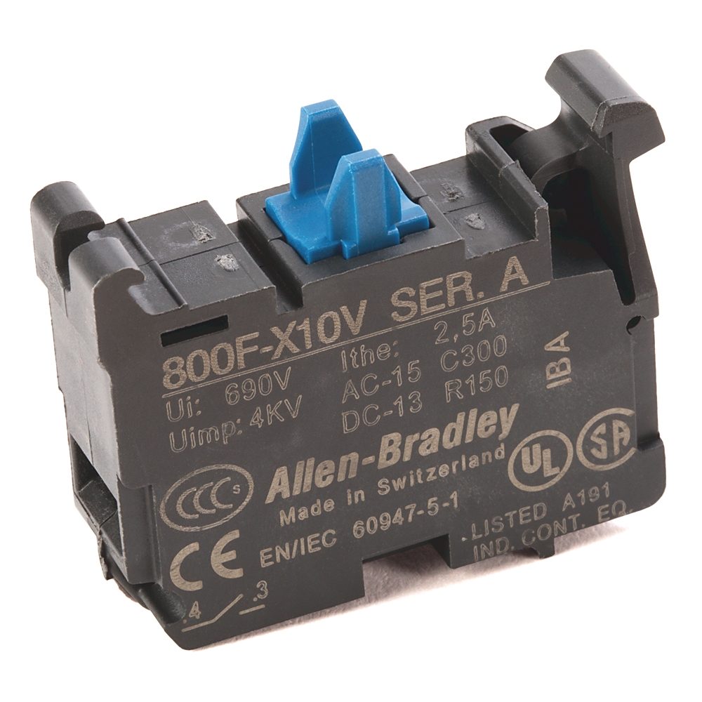 Product image for ABRA 800F-X10V CONTACT BLOCK 1 NO QUAD CONNECT