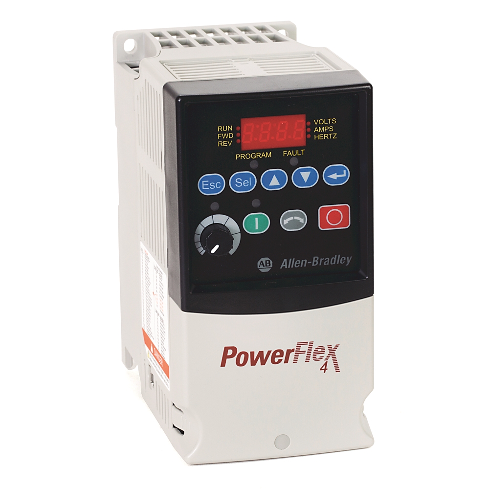 Product image for ABRA 22A-V4P5N104 DRIVE VFD 120V 4.5A CONT 1.0HP NEMA TYPE OPEN 1PH 24V I/O LED DISPLAY FIXED DIGITAL