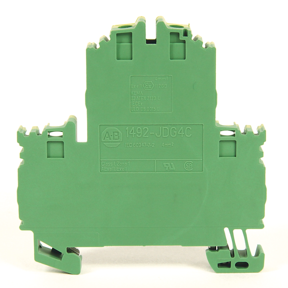 Product image for Grounding terminal block two-level green/yellow