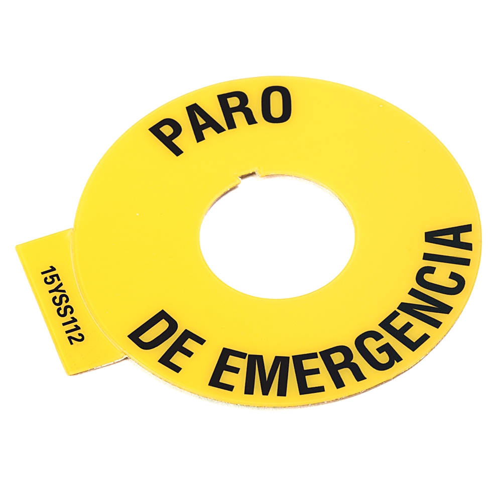 Product image for ABRA 800F-15YSS112 EMERG TAG SPANISH