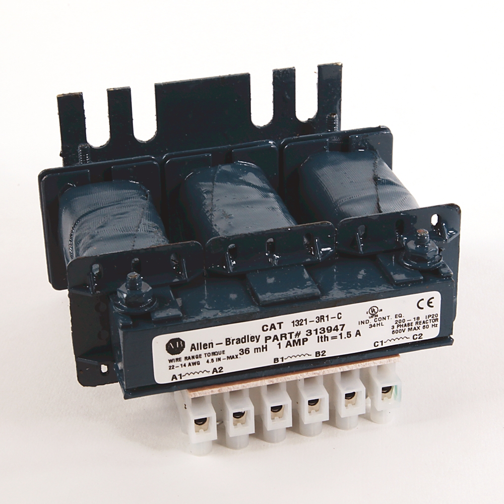 Product image for ABRA 1321-3RB250-B 250AMP .090MH REACTOR OPEN