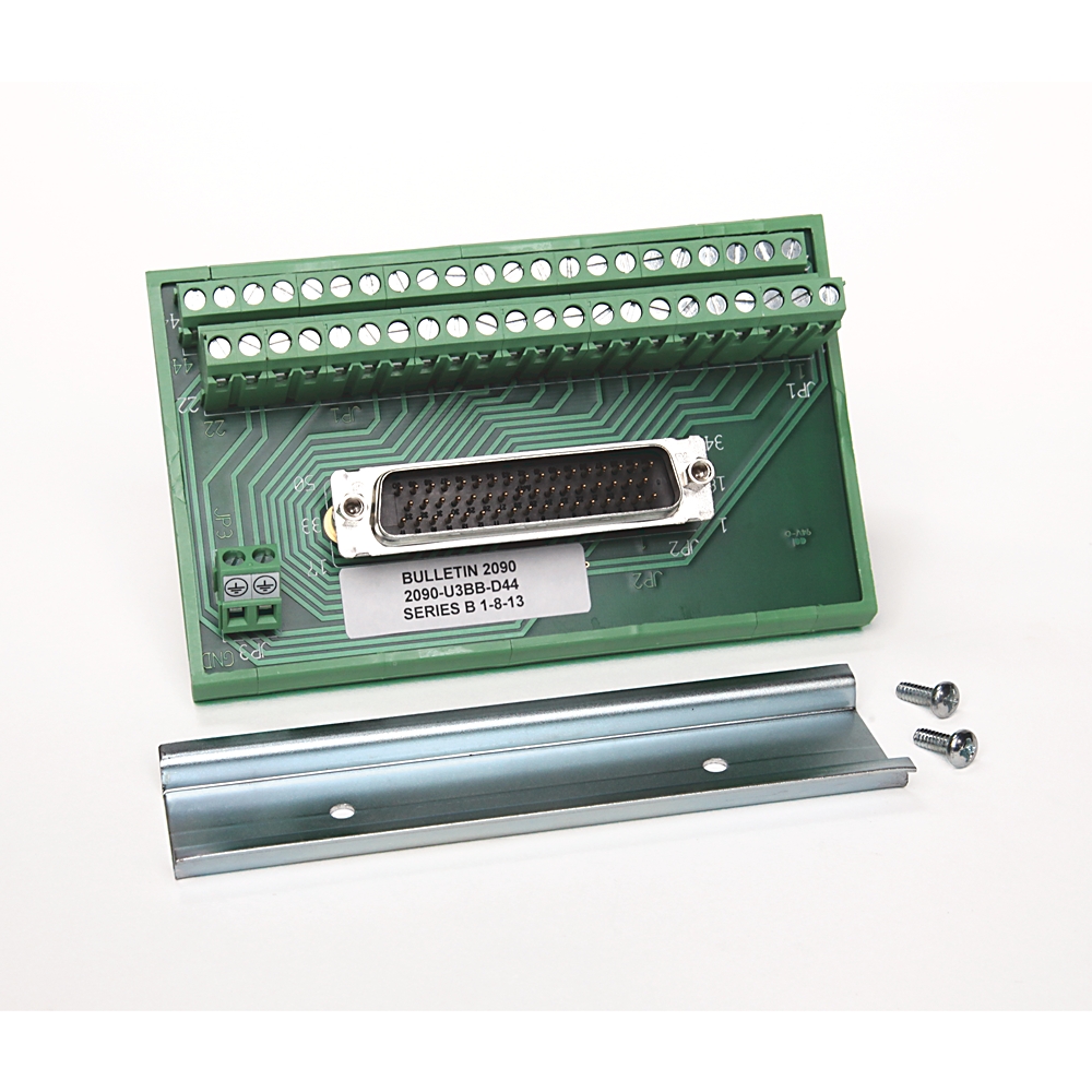 Product image for Board breakout 44pin terminal block D-sub connector