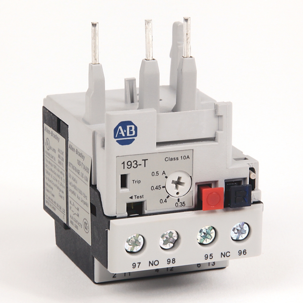 Product image for 0.35-0.5 A IEC Bimetallic Overload Relay