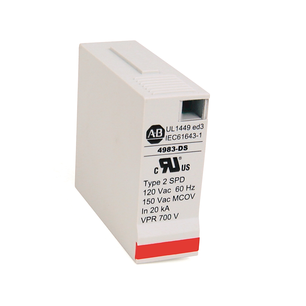 Product image for ABRA 4983-DS120-401 1POLE DIN MT MCOV 150 AC
