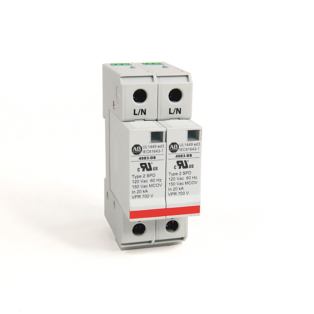 Product image for Protector surge standard duty 2-pole 40kA 120V