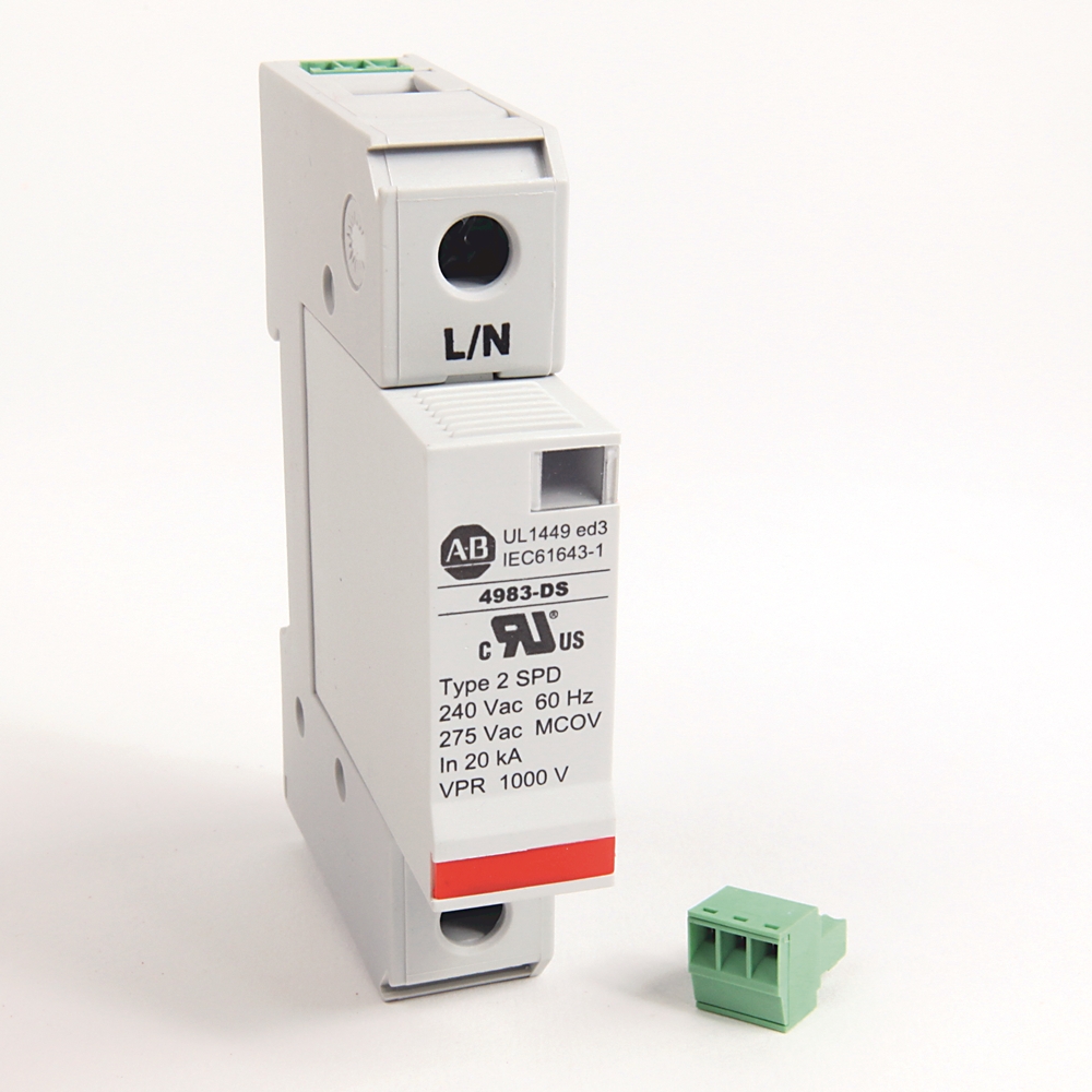 Product image for Protector surge standard duty 1-pole 40kA 230V