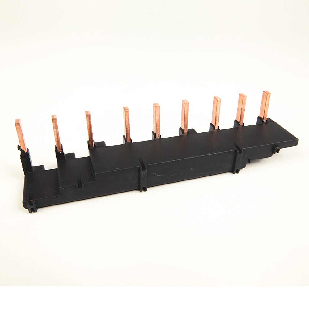 Product image for Busbar 3-phase 3 starters 54mm spacing 115AMP