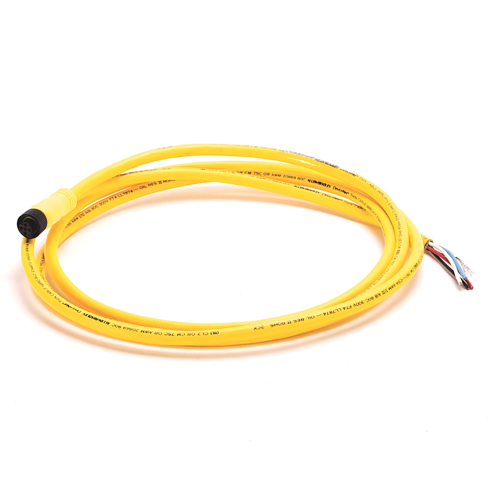 Product image for ABRA 1485R-P2R5-C DNET CORDSET 2MTR FEM MIC TO CONDUCTOR THIN YEL