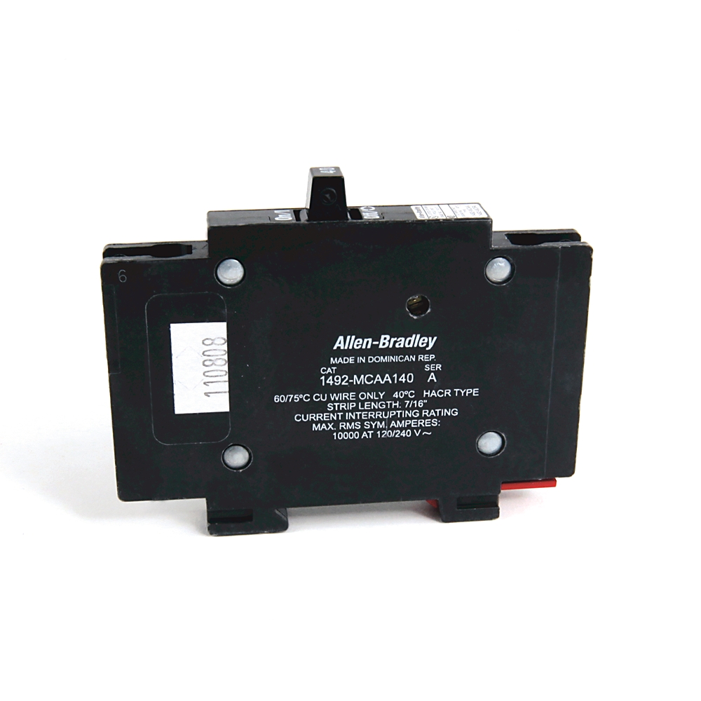 Product image for Breaker, 1/2" wide, 10 kA AIC, 1 pole, 45 Amp