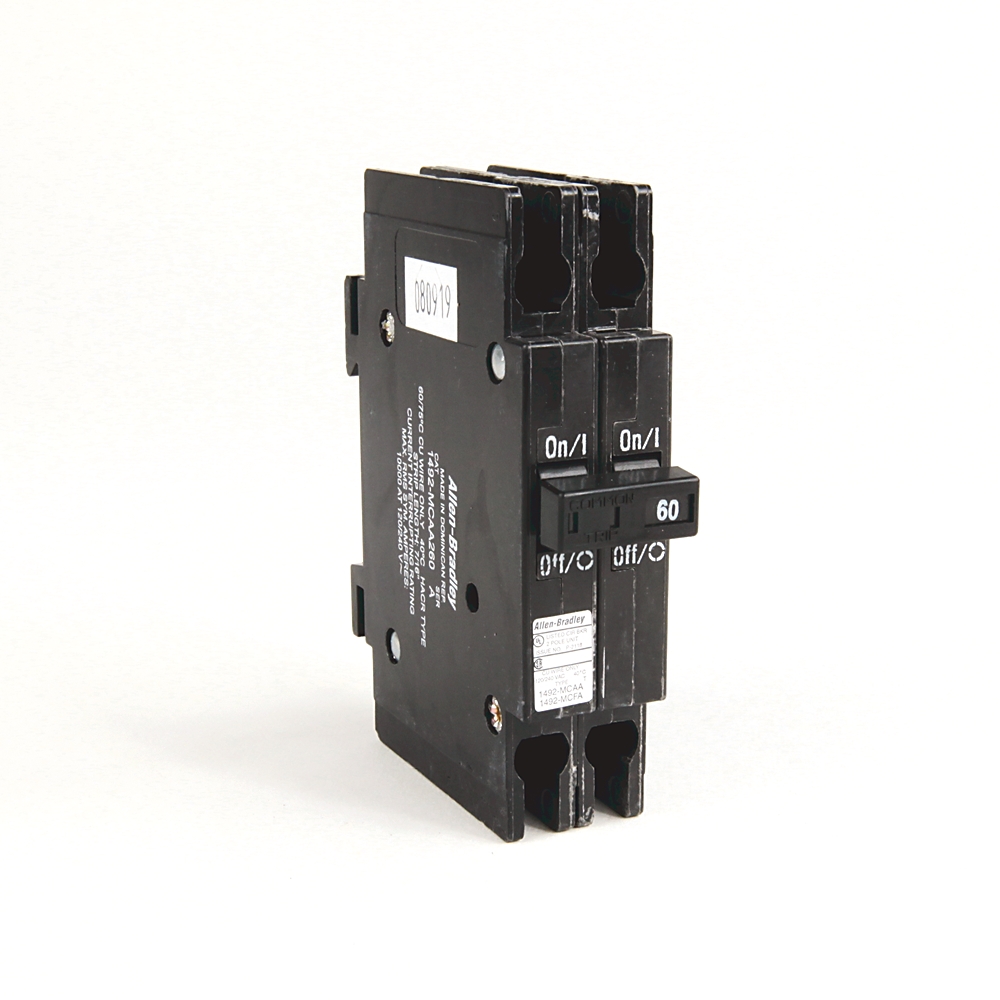 Product image for Breaker circuit miniature 2-pole 60A 120/240V 1/2" wide