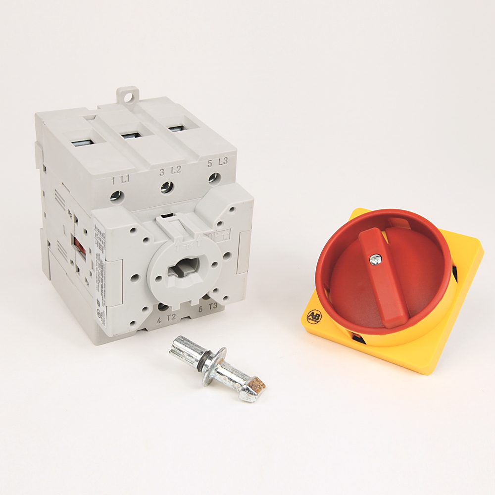 Product image for Switch IEC load 3-pole open base DIN rail 100A