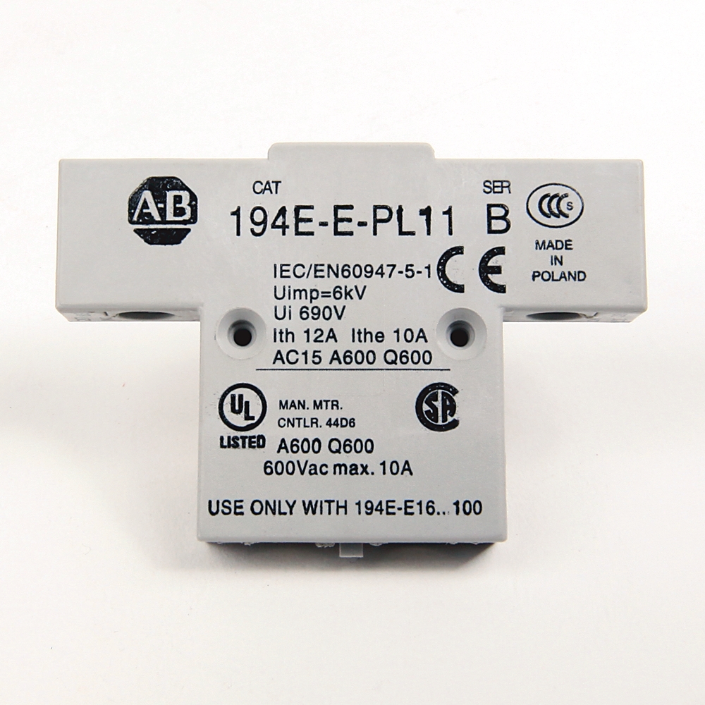 Product image for Contact auxiliary 1NO-1NCLB for 194E-E16-100