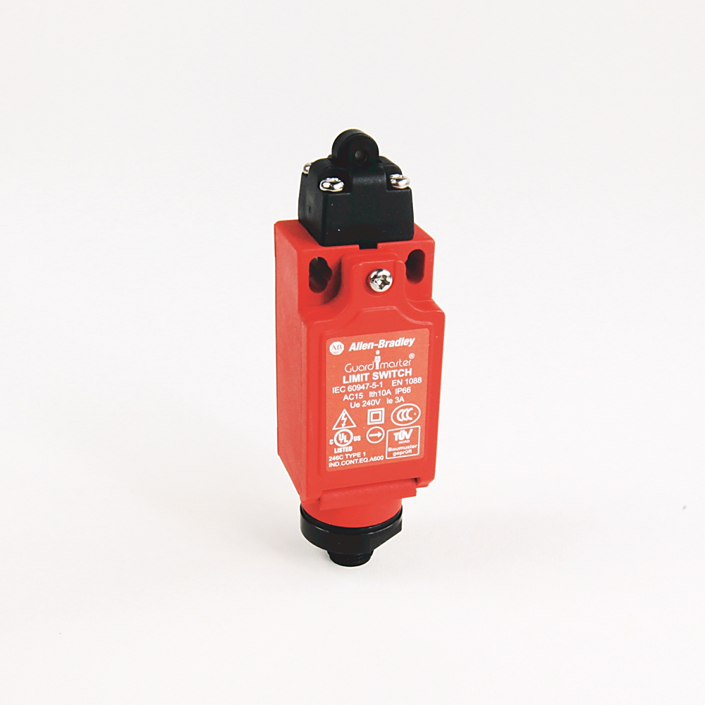 Product image for Switch limit roller plunger 1NO-1NC plastic quick disconnect