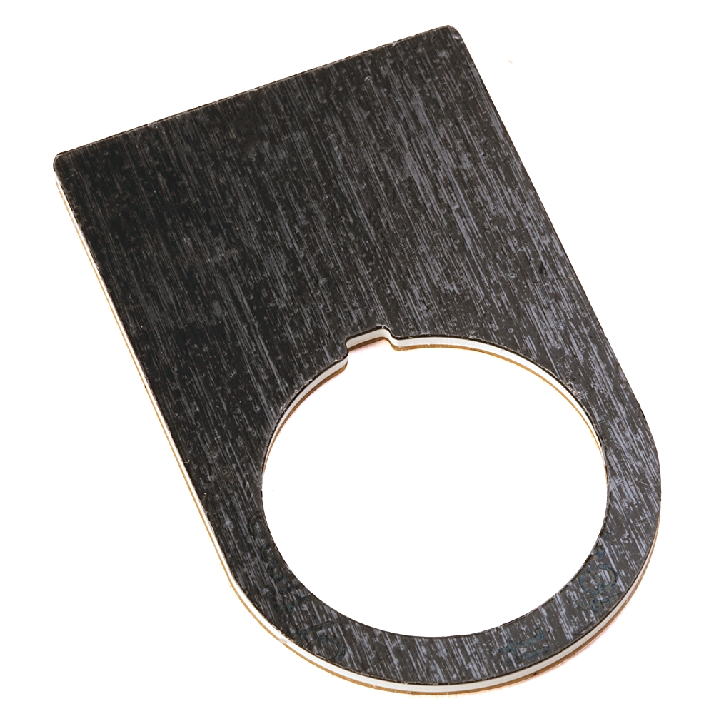 Product image for Legend plate black white text 30x50mm