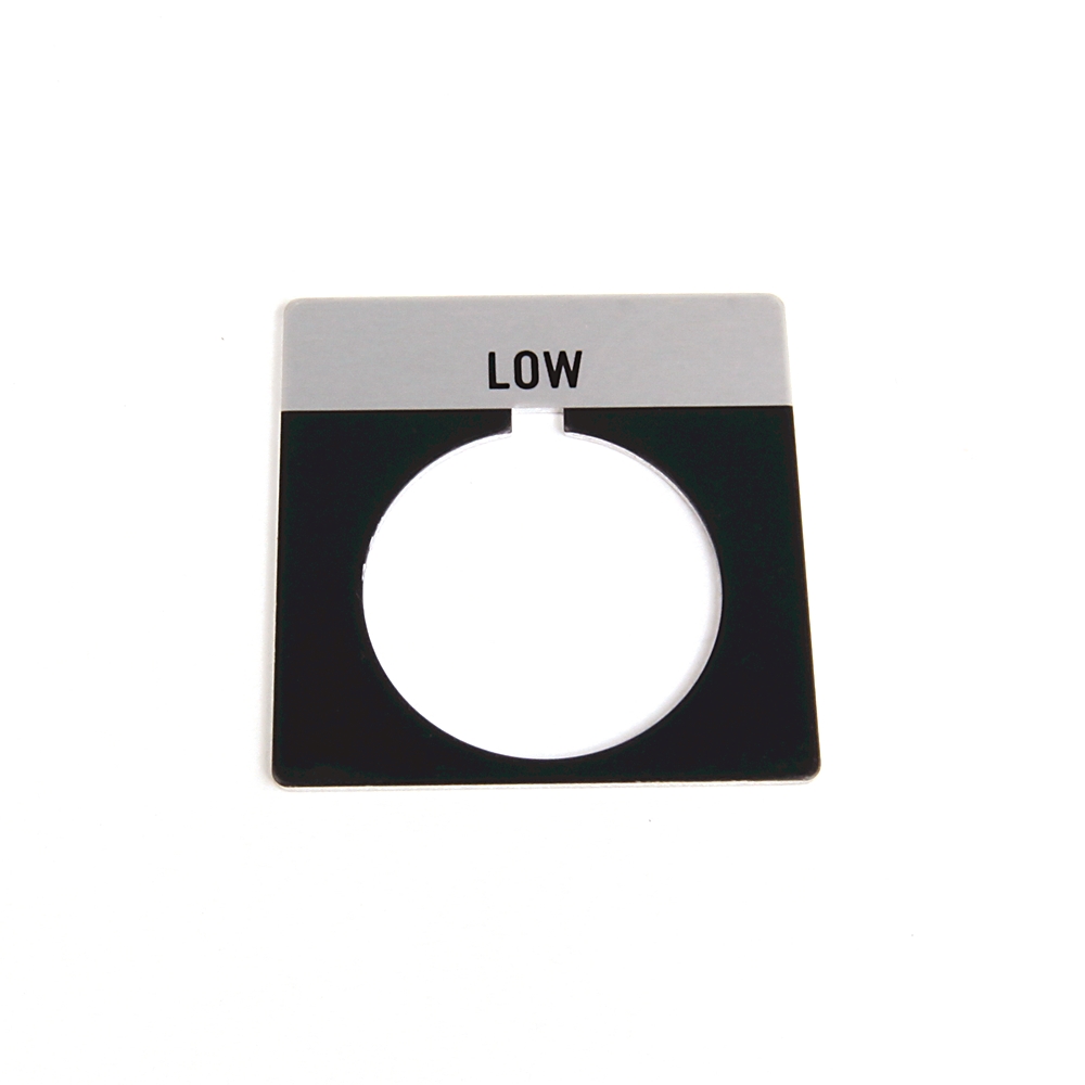 Product image for ABRA 800T-X524 NAMEPLATE LOW FOR PUSHBUTTON
