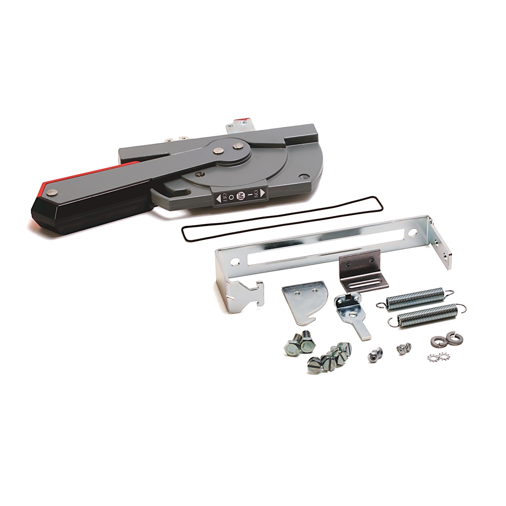 Product image for Handle operating painted metal right/left flange mount