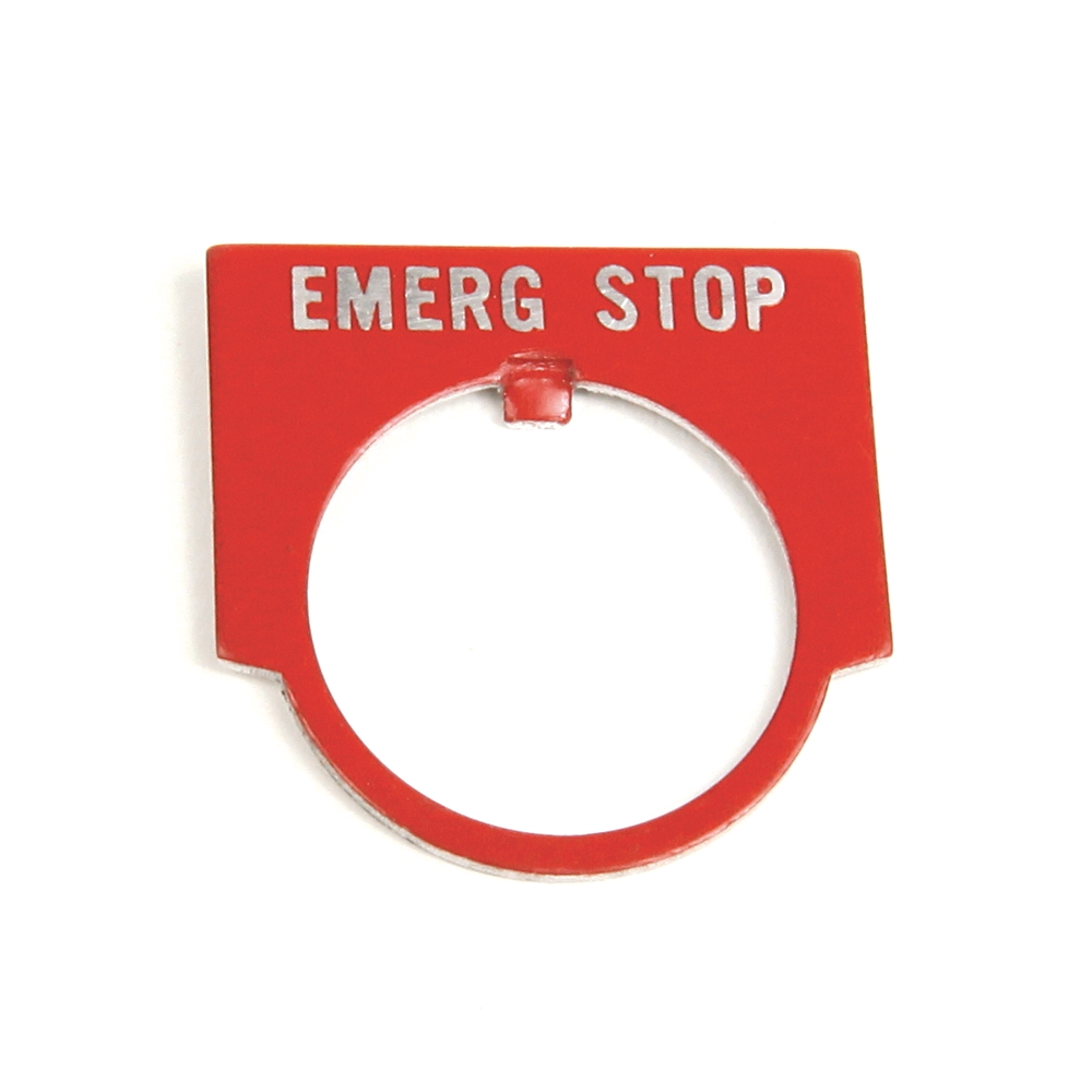 Product image for 22mm 800MR Large Red Custom Legend Plate