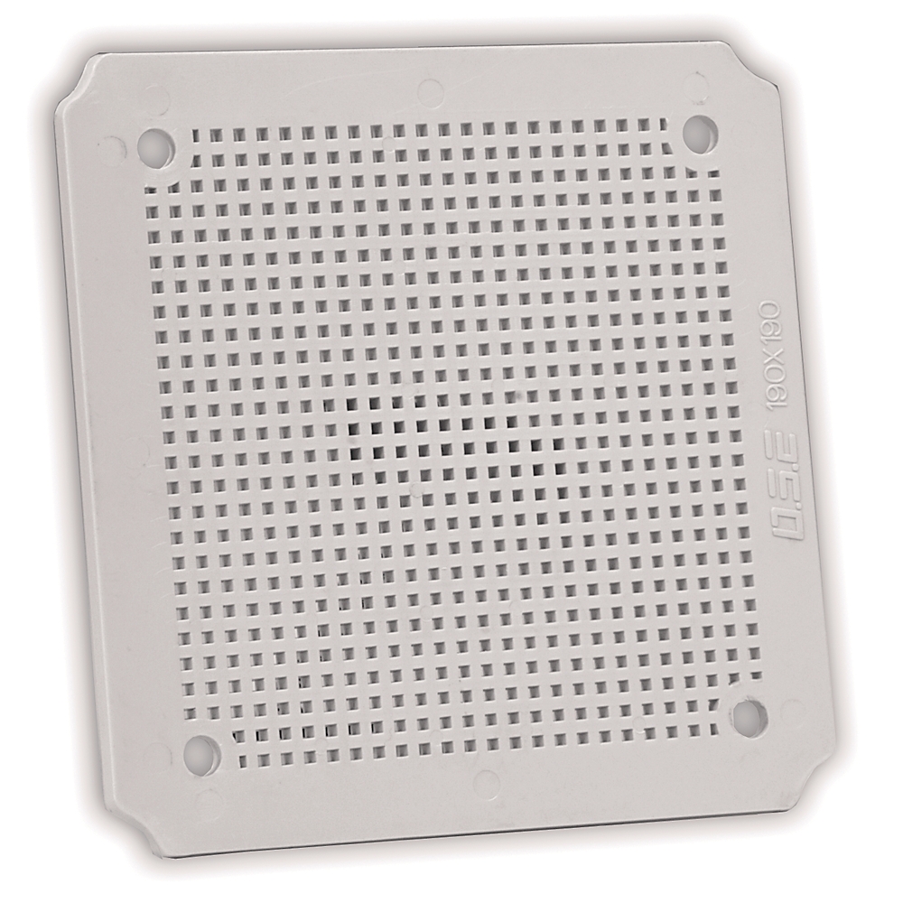 Product image for Plate mounting plastic 6.3x6.3x0.16"