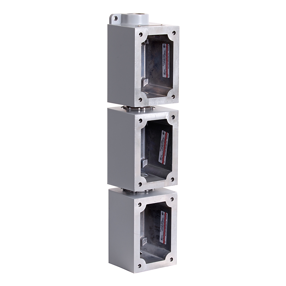 Product image for Feed Through 1 in 3-Gang Vertical
