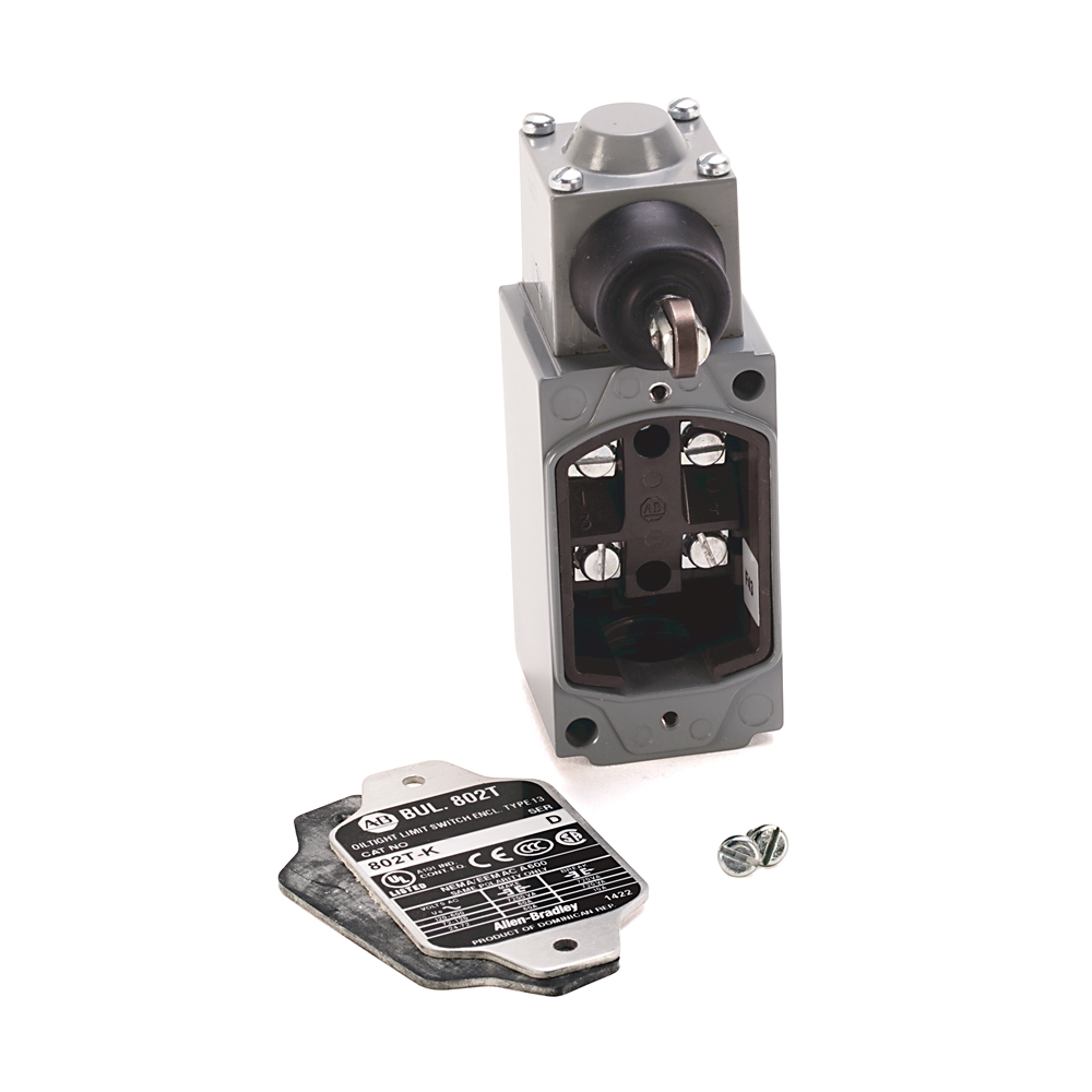 Product image for Switch limit non plug-in side push horizontal roller 2-circuit