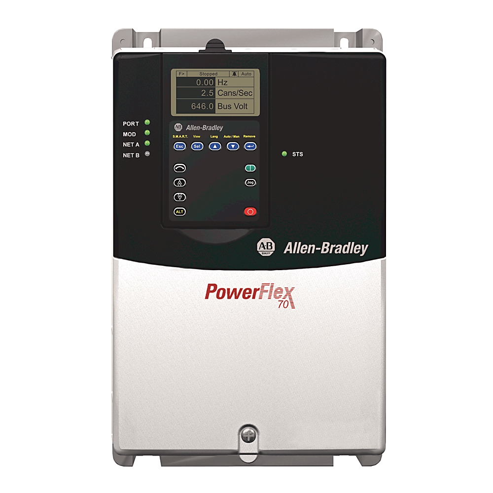 Product image for ABRA 20AE9P0A0AYNNNC0 DRIVE 600V 9.0A CONT 3PH7.5HP ND OR 5HP HD N1 1PANEL MOUNT ENCLOSURE ENHANCED