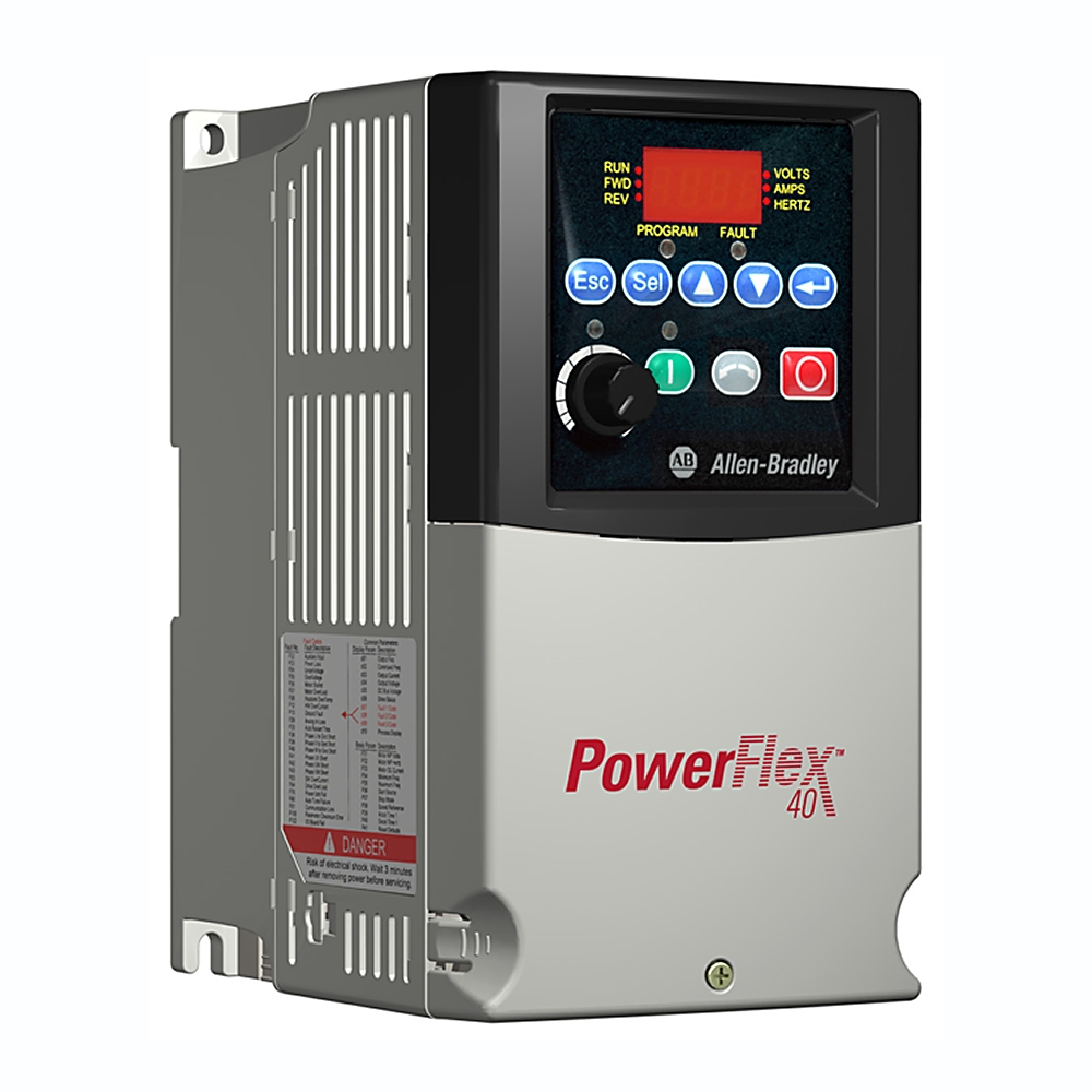 Product image for ABRA 22B-E4P2N104 DRIVE VFD 600V 4.2A CONT 3PH 3.0HP NEMA TYPE OPEN 24V I/O LED DISPLAY FIXED DIGITAL
