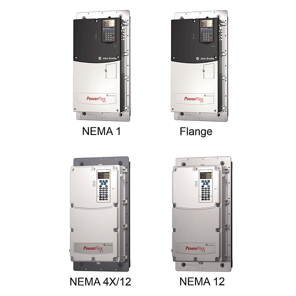 Product image for ABRA 20AE052A0AYNANC0 DRIVE 600V 52A CONT 3PH 50HP ND OR 40HP HD N1 1 PANEL MOUNT ENCLOSURE ENHANCED