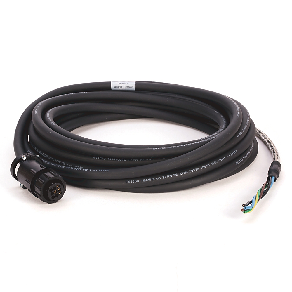 Product image for Cable power non-flex 16AWG TPE M6 black 7m