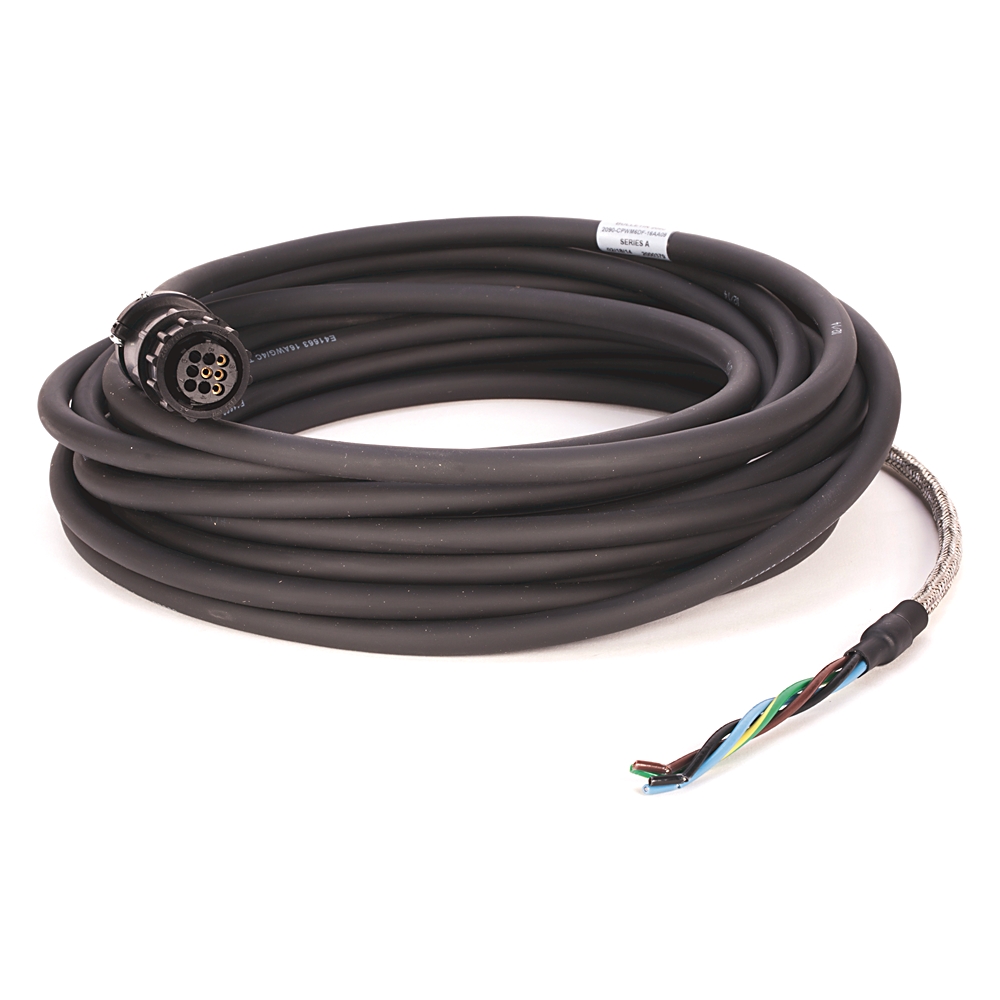 Product image for Cable motor/actuator standard non-flex TPE black 9m