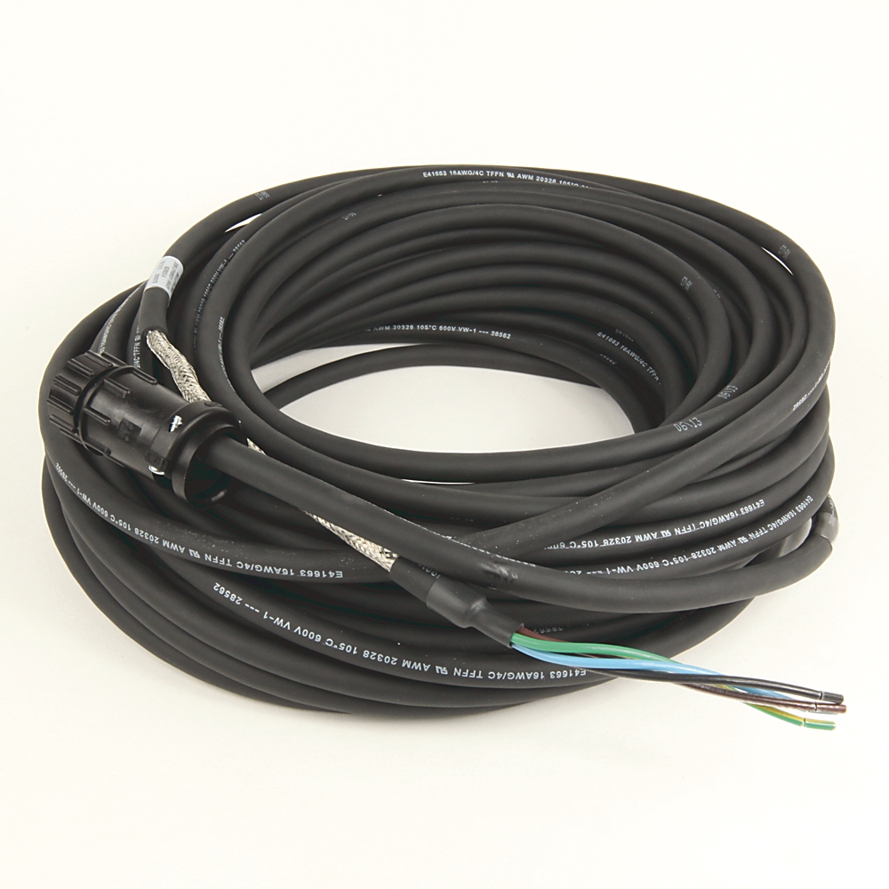 Product image for Cable power non-flex 16AWG TPE M6 black 25m