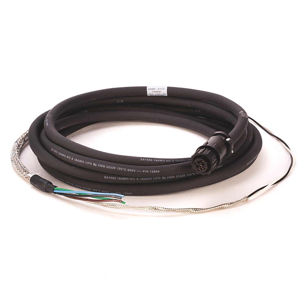 Product image for Cable motor/actuator standard non-flex TPE black 5m