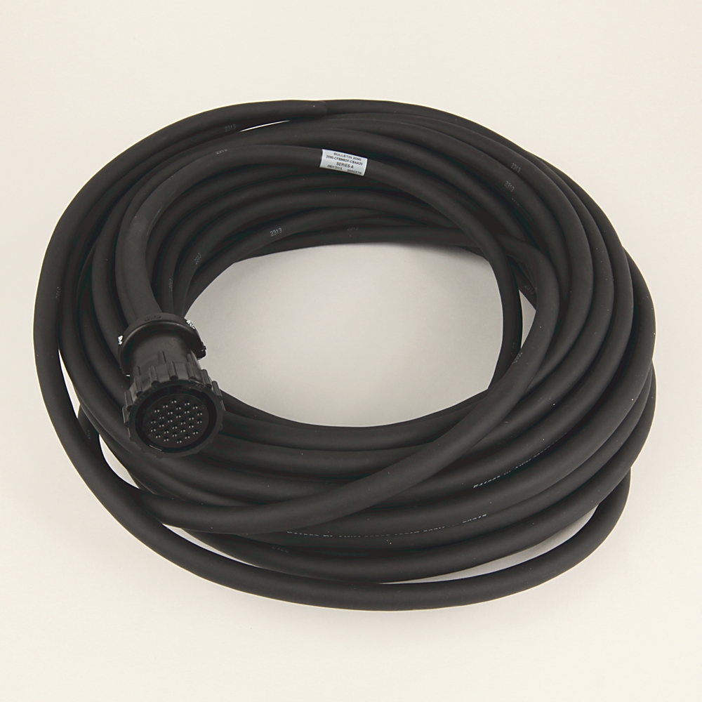 Product image for Cable feedback non-flex flying lead 28AWG TPE M6 black 15m