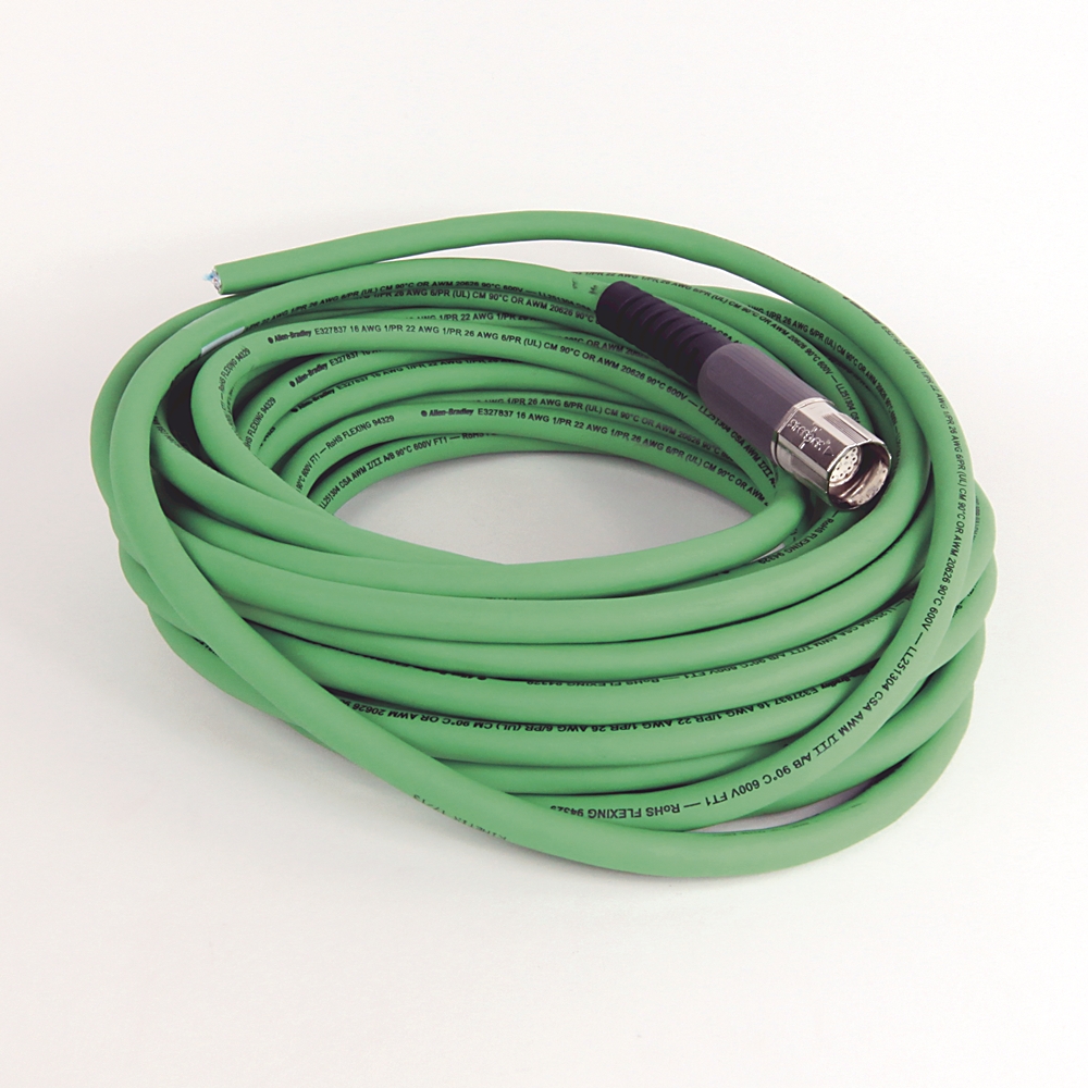 Product image for Cable feedback continuous flex 26AWG TPE M7 green 15m